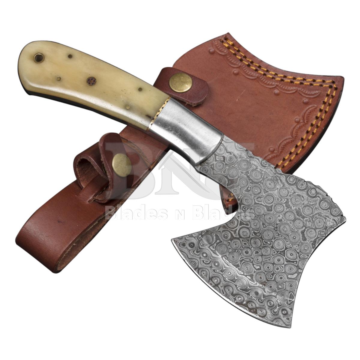 Damascus Steel
Leather Strip
Camel Bone Handle