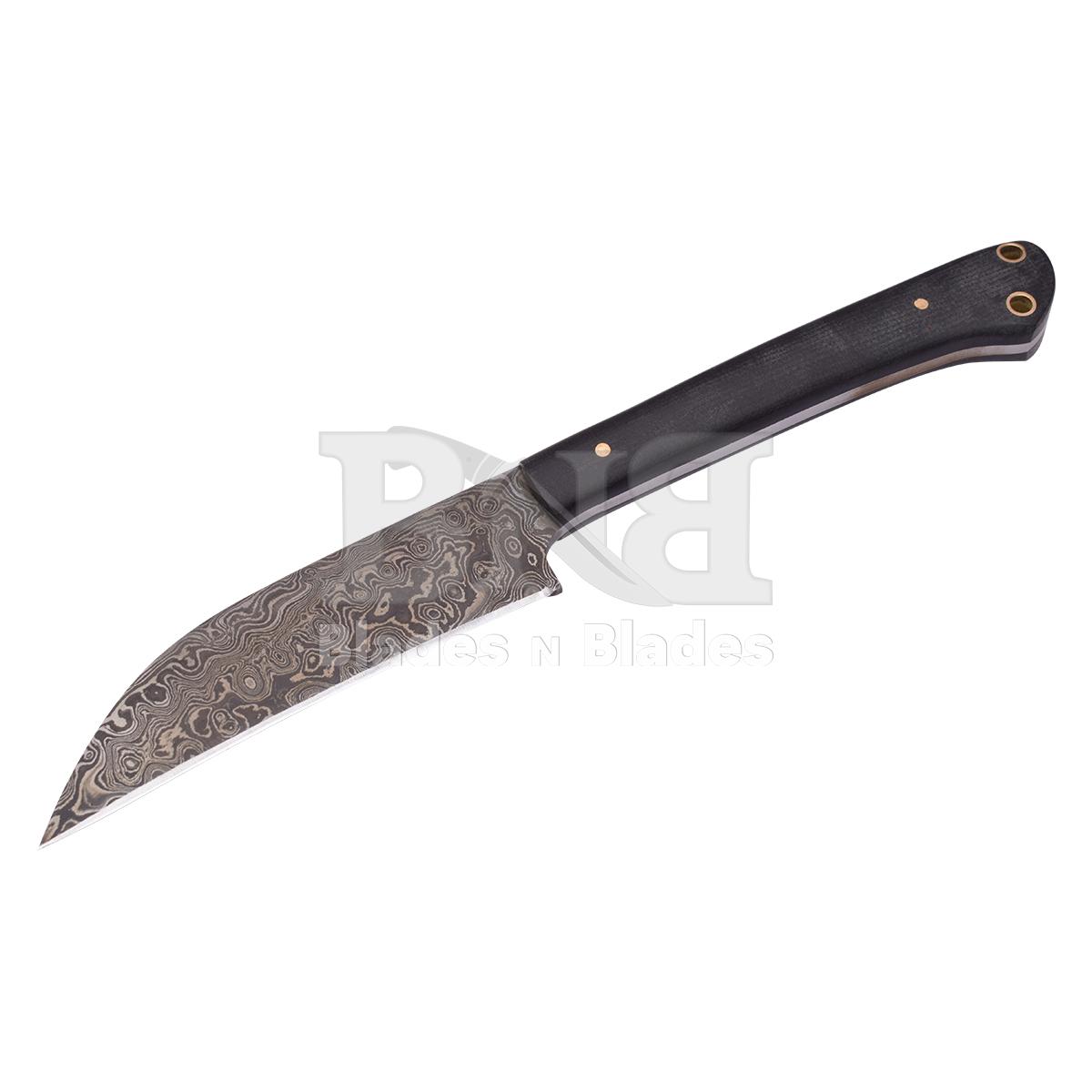 Rain drop Blade Pattern
Black micrta handle with silver