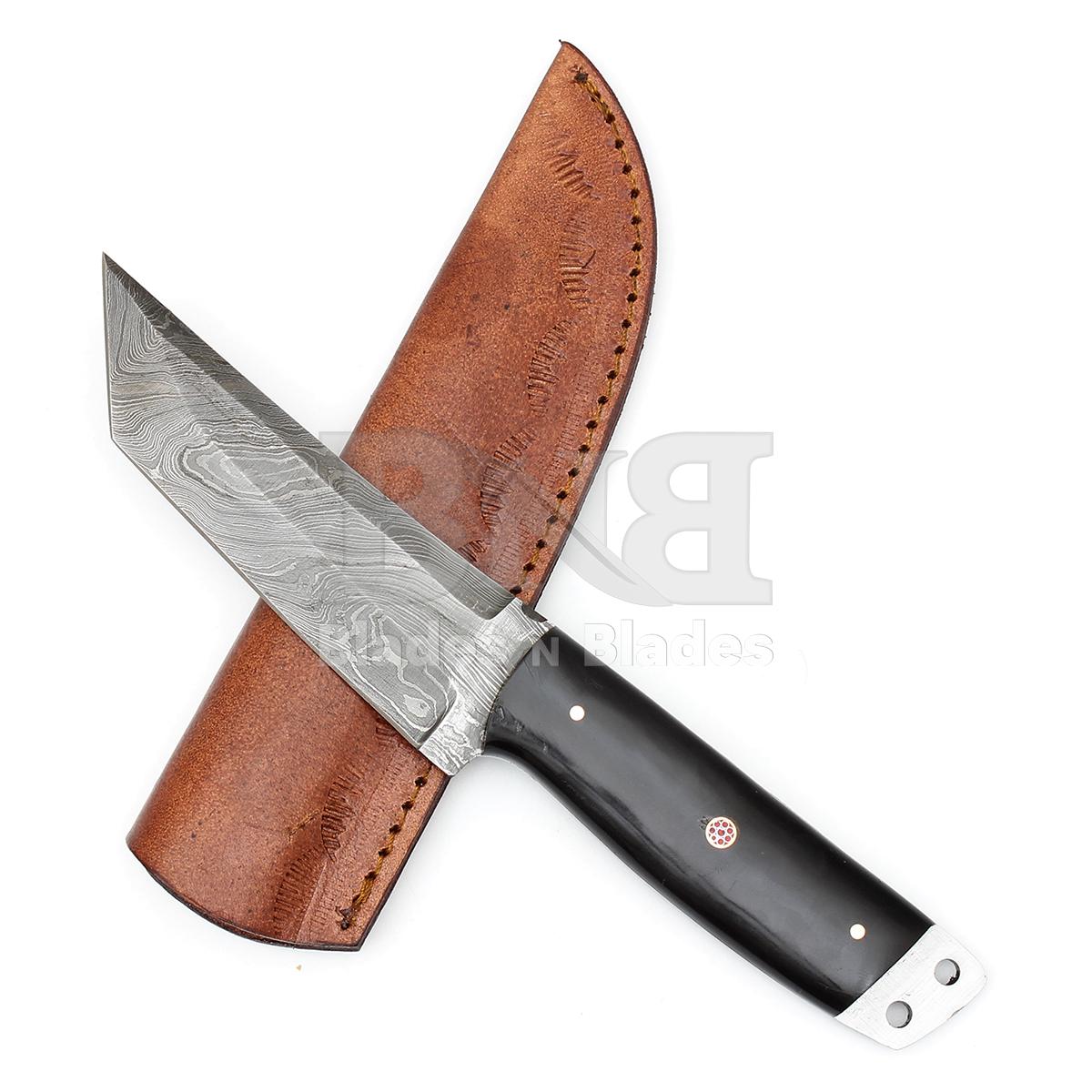 Twist Pattern Blade
Full Tang Filework 
Buffalo Horn handle