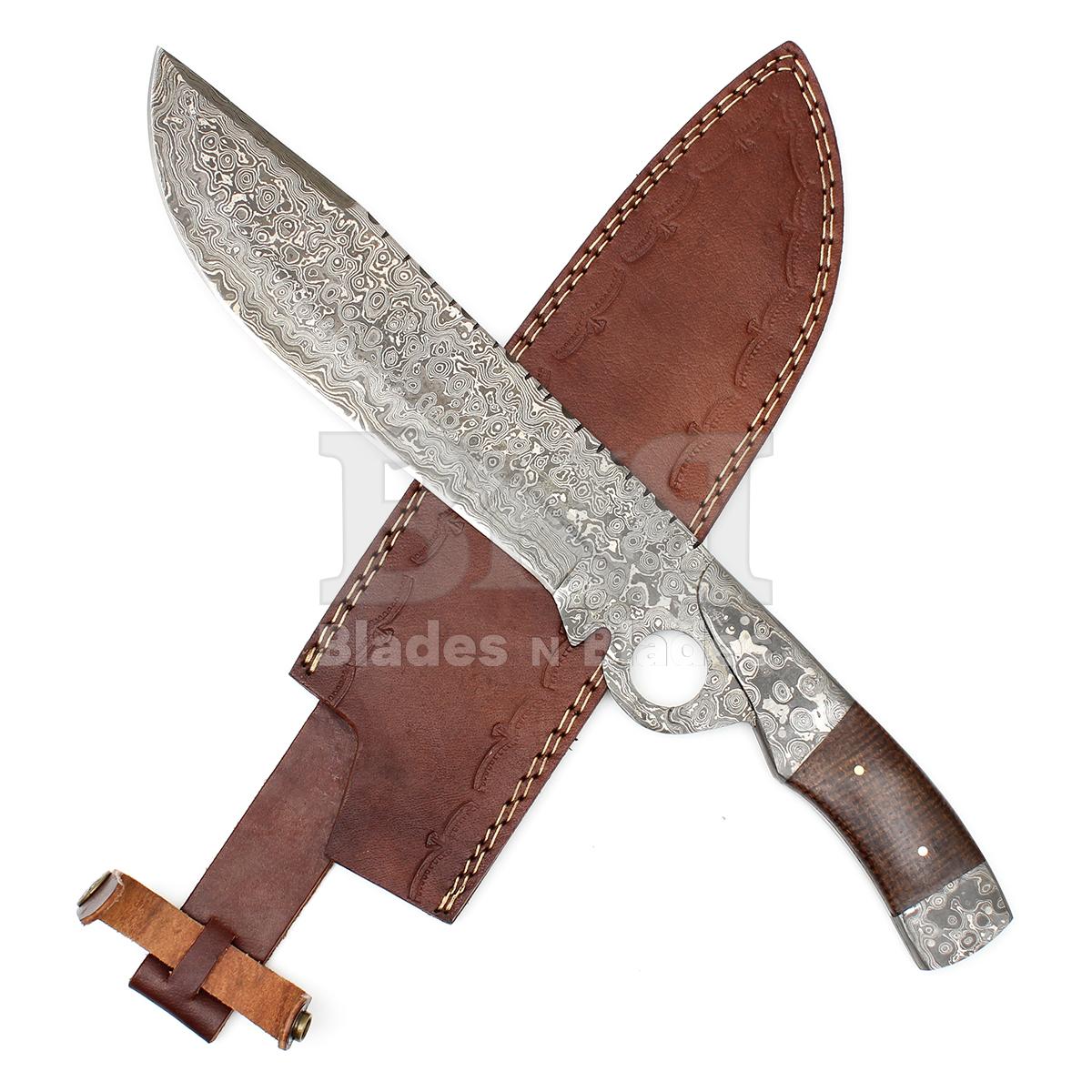 Raindrop Pattern blade
Finger Ring
Damascus Steel Bolster
Full Tang Micarta Handle