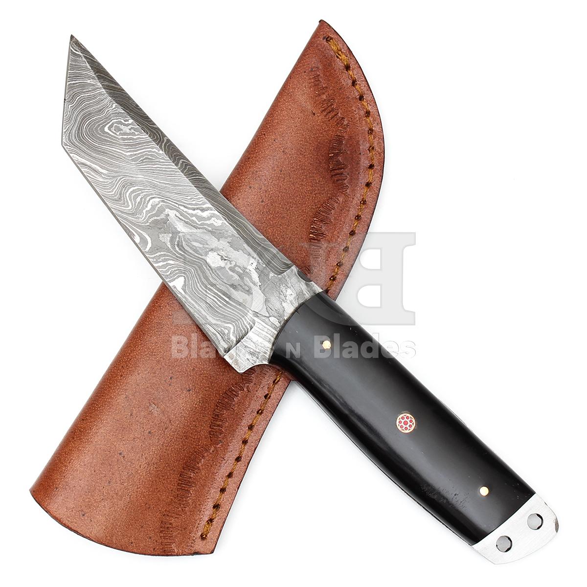 Twist Pattern Blade
Full Tang with Filework 
Buffalo horn handle